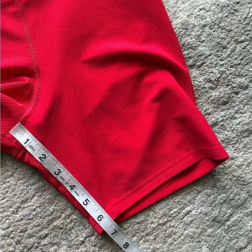 Beach Riot High Rise Ribbed Bike Shorts | L - Picture 7 of 8